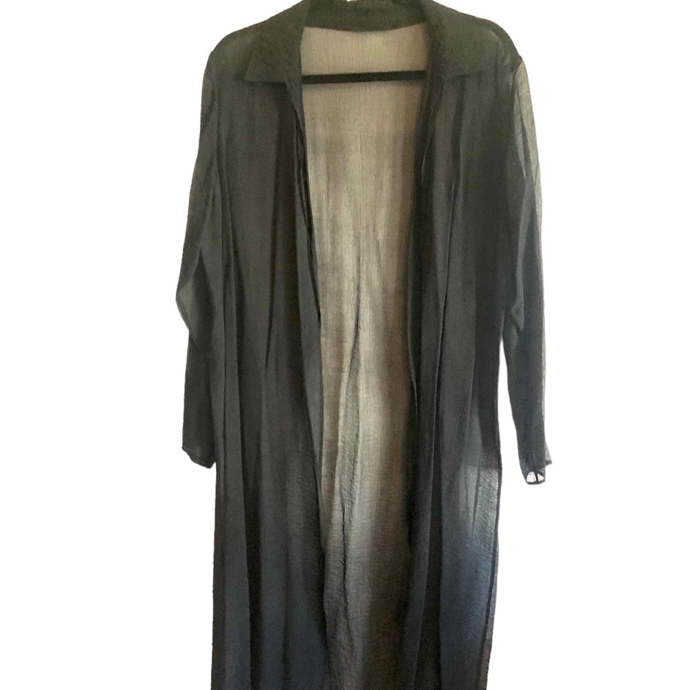 Eileen Fisher Shear Silk Duster